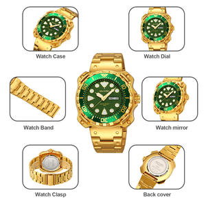 SKMEI 9385高級時計ステンレス鋼ビジネスドレスアナログクォーツウォッチデートデー防水発光メンズリストウォッチ - Product Image 2