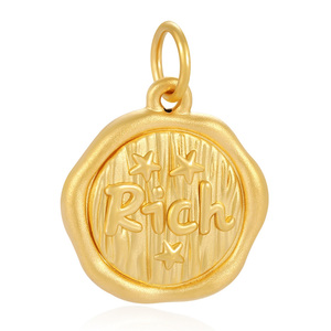 2025 nuevo diseño 1,2G moda 24K accesorios de joyería de oro puro oro duro cultura del zodiaco colgante de tigre - Product Image 2