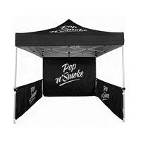 Tente publicitaire pop-up 3x3m, impression personnalisée, structure en aluminium, imperméable, résistante au vent, portable, installation facile, marché extérieur