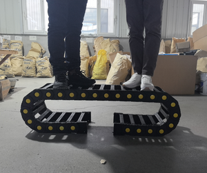 Kích Thước Đầy Đủ Năng Lượng Cáp Chuỗi 25x57 25x38 25x77 Đầy Đủ Đóng Loại Cáp Khay Linh Hoạt Nhựa Kéo Chuỗi Xây Dựng Sử Dụng Động Cơ - Product Image 3