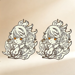 Épingles de revers en métal plaqué or en alliage de zinc, badges promotionnels mignons en émail, fabrication artisanale, pour vêtements - Product Image 6