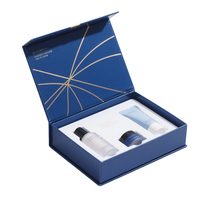 Boîte magnétique personnalisée en gros pour l'emballage de cadeaux et boîte en papier rigide bleu de luxe haut de gamme