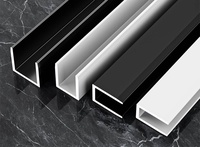 Perfil de Aluminio en U, Tira de Protección Decorativa para Bordes de Azulejos de Vidrio, para Pisos de Apartamentos Modernos, Hoteles y Hogares