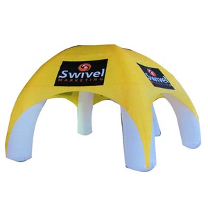 360 di vendita calda tenda gonfiabile campeggio casa all'aperto Igloo tenda gonfiabile pubblicità cupola yellowtends per il campeggio - Product Image 1