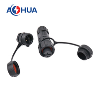 AOHUA M16 2PIN Connecteur Circulaire en Nylon Carry 10A Power Male Female Waterproof Plug for Junction BOX