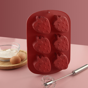 Molde <span class=keywords><strong>Jumbo</strong></span> de silicona de fresa para dulces, pasteles, jabón, chocolate, cubitos de hielo, gelatina, cupcakes - Product Image 2