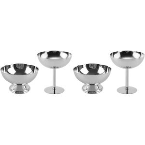 High End Stainless Steel <b>Ice</b> Cream Cups Sundae Bowls 200ml Capacity Durable Eco-Friendly Modern Birthday Party - Product Image 1