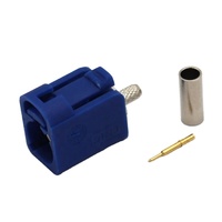 Connecteur à sertir femelle Fakra SMB pour câble RG174 bleu type C étanche A B C D E F G H I K Z Type