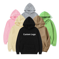 Sweat à Capuche Personnalisé en Molleton de Coton Lourd 100% Coton Ample Unisexe