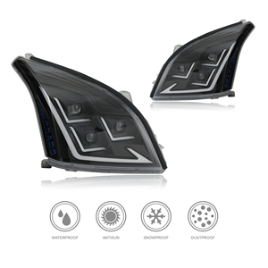 Jeu de 2 Phares de Rechange pour Toyota <span class=keywords><strong>Prado</strong></span> LC120 2003-2009 - Product Image 2