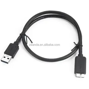 Venta caliente Micro B 3,0 macho a USB 3,0 AM cable de extensión de carga súper rápida