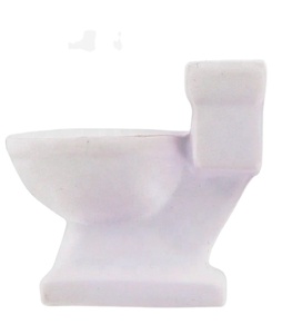 Balle anti-stress personnalisée en forme de cuvette de toilette, imprimée en sérigraphie, style mode, jouet promotionnel souple pour le soulagement du stress, cadeau - Product Image 2