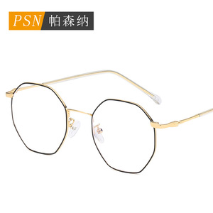 Octagonal Metal <b>Eyeglasses</b> <b>Frame</b> Full Rim Anti Blue Light Computer Glasses Unisex Lightweight Model 28034 - Product Image 3