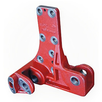 Boîtier de roulement en fonte ductile QT450-10 sur mesure avec usinage CNC pour support de bras de roulement de machines lourdes