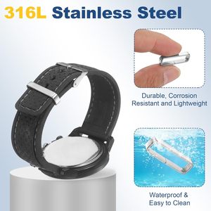 Boucles de bracelet de montre en métal, support de remplacement pour bracelet de montre, attache en acier inoxydable pour bracelet de montre-bracelet - Product Image 3