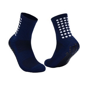 Chaussettes de football d'été professionnelles pour jeunes, mi-mollet, antidérapantes avec grip en gel, amortissantes, semelle renforcée en tissu éponge, respirantes - Product Image 3