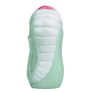 Buitenaardse Groene Slang Rode Lip Vliegtuig Cup Mannen Effen Pop Seksspeeltje Voor Masturbatie Orgasme Met Vibratie Beddengoed Accessoire - Product Image 2
