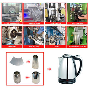 Fabrika özel elektrikli su ısıtıcısı yapma makinesi elektrik sıcak su çay yapma paslanmaz çelik alüminyum su ısıtıcısı üretim hattı - Product Image 5