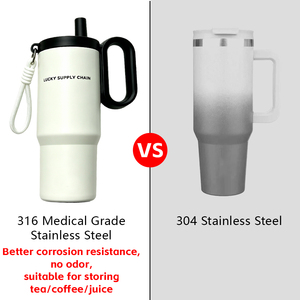 Nouvelle Bouteille <span class=keywords><strong>Isotherme</strong></span> Portable de Grande Capacité avec Infuseur à Thé Intégré en Acier Inoxydable 316 et Paille pour la Gym - Product Image 2