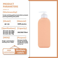 Fournisseurs chinois – Bouteille de shampoing pour enfants 300ml 500ml 750ml en HDPE, carrée, avec pompe à lotion sérigraphiée, vide, haut de gamme, pour soins lavants