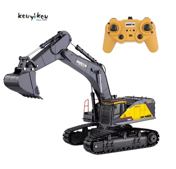 Kouyikou Huina Construction Vehicle 2.4G Remote Control Excavator Wireless Electric RC Excavator Children Outdoor Toys