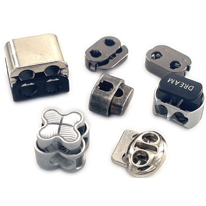 Keadic 120-Piece Alloy Cord End Lock Set - 3 Styles, 4 Colors, With Storage Case For DIY