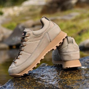 Zapatos de Senderismo Bajos de Estilo Italiano para Hombre, Botas de Trekking de Cuero Impermeables para Exteriores, Zapatillas Antideslizantes para Caminar - Product Image 2