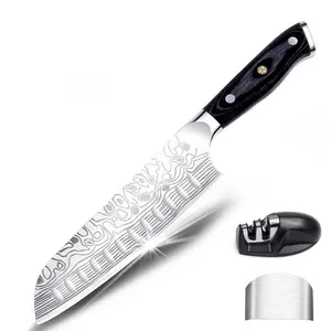 Hot selling stainless steel damascus pattern blade sushi knife japanese knife blanks