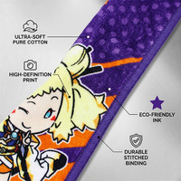 Serviette de concert personnalisée en coton 100% imprimée, pour fans d'anime, articles promotionnels, fabricant GRS ISO OEM