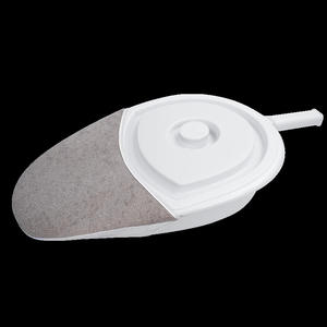 กระโถนขับถ่ายพร้อมผ้าคลุม รูปทรงวงรี ทำจากพลาสติก สำหรับผู้สูงอายุ ติดตั้งง่าย - Product Image 1