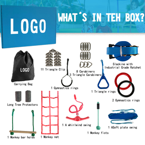 ชุดสายหย่อนนักรบนินจาสำหรับความบันเทิงที่ใช้งานได้รับการรับรอง ISO9001โลโก้สีกำหนดเอง - Product Image 2