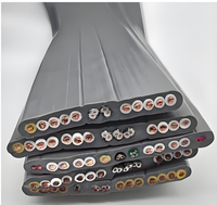 18 x 0,75 mm² PE-isoliertes PVC-ummanteltes Kupfer-Niederspannungs-0,6/1KV-Aufzugskabel Flaches Reisekabel Hebekabel