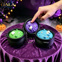 Stock usine : Bouton crâne cruche de sorcière imprimé en 3D, clicker de décompression, pour cadeau d'Halloween, jouets, décoration, pendentif