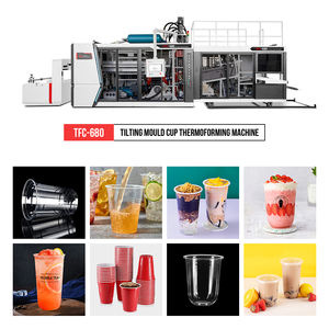 Preisgünstige Vollautomatische Kippform-Thermoformmaschine für Plastik-Joghurtbecher mit PET/PP/PS/PVC-Materialien Motor Kleinformat - Product Image 5