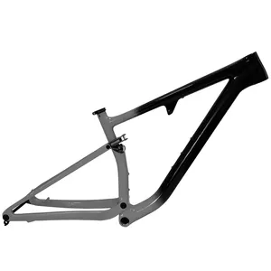 29ER T1100 suspensi penuh rangka sepeda gunung, rangka sepeda gunung pendorong melalui as roda 148*12 serat karbon UD BSA XC Travel 100MM