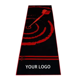 Hot selling machine washable logo customized lighted dart mat with low price Dart Board Mat commercial dart board throwing mat