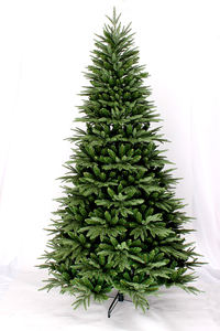 ต้นคริสต์มาสพีวีซีคุณภาพสูงแบบใหม่ สีเขียวสำหรับภายนอก พร้อมขอบสี<span class=keywords><strong>ขา</strong></span>วประกายวิบวับ ดีไซน์หรูหรา อาร์โบล เด นาวิดัด - Product Image 4