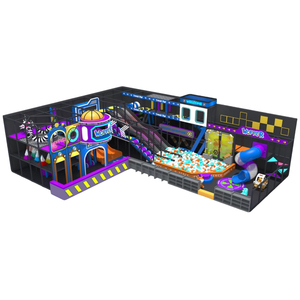 Công viên <span class=keywords><strong>Trampoline</strong></span> trẻ em quy mô lớn thương mại với bể bóng thiết kế miễn phí của chủ đề thiết bị sân chơi trẻ em trong nhà - Product Image 1