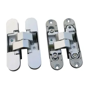 110X24X29/25Mm Kẽm <span class=keywords><strong>H</strong></span>ợp Kim 180 Độ Mở Giấu Bản Lề Cho Cửa Gấp - Product Image 1