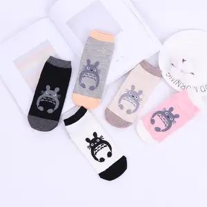 Wholesale Cheap Sets Girls Cute Tube Japanese Animal Star Pattern Cartoon Women Totoro Socks