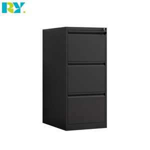 Armadietto Verticale Moderno a 3 Cassetti con Serratura, Organizzatore in Metallo per Documenti Legali, per Appartamenti e Uffici - Product Image 1