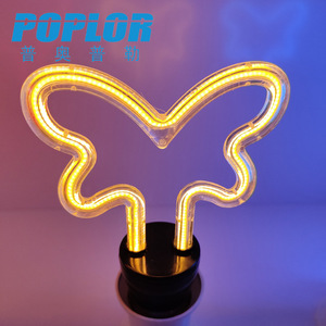 ไฟ LED รูปผีเสื้อ12W ไฟ AC ปุ่มควบคุมไฟตกแต่งสำหรับใช้ในร่มและกลางแจ้ง - Product Image 1
