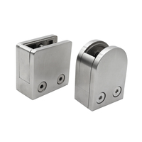 ZD Modern Outdoor - Colliers de fixation et supports en acier inoxydable pour balustrades, attaches pour verre pour terrasses et escaliers