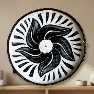 Cesta Decorativa de Pared de Bambú Pintada a Mano, Estilo Bali, Bunga - Diámetro 50/60/70 CM - Product Image 2
