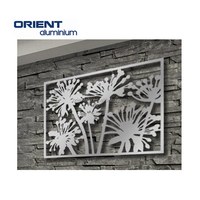 Panel potong Laser aluminium harga pabrik grosir dekorasi Interior Panel dinding potong Laser sesuai pesanan