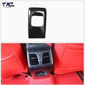 Aksesoris Interior Mobil TMZ LHD Set Lengkap Trim Dashboard Plastik Serat Karbon Hitam untuk Sonata Generasi ke-9 - Product Image 4