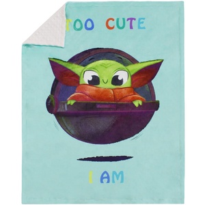 Manta a lunares Minky impresa Yoda supersuave para bebés y adultos <span class=keywords><strong>Amazon</strong></span> gran oferta - Product Image 2