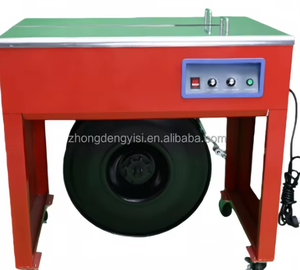 Máquina Envolvedora Semiautomática Eléctrica para Cajas y Cartones, Flejadora con Cinta de PP, Máquina Flejadora de Cartones para Uso Industrial - Product Image 3