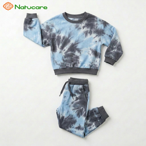 Ensemble de survêtement pour enfants en molleton doux, personnalisable OEM/ODM, 2 pièces, avec poches, pour tout-petits garçons - Product Image 2