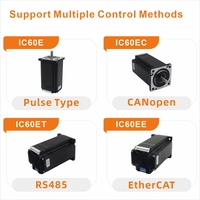 Moteur pas à pas hybride Nema 24 intégré en boucle fermée 60 mm CANopen 2,2 N.m 48 V CC pour applications médicales, AGV/AMR, machines d'emballage, CNC
